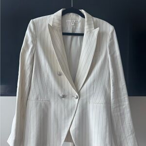 Veronica Beard Ivory Pinstripe Blazer